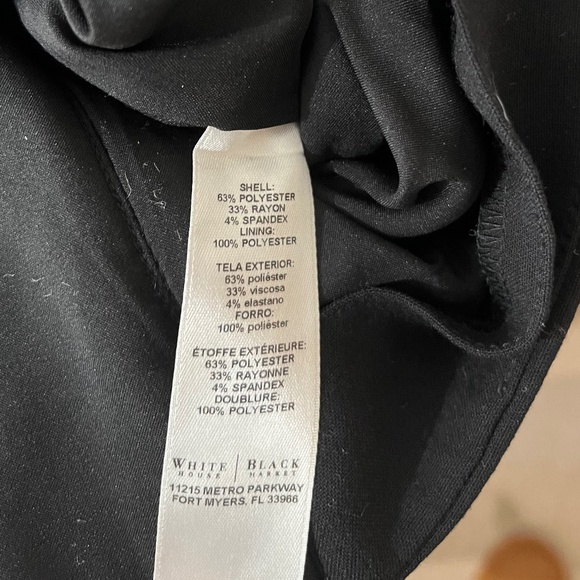 WHBM Women’s Black Signature Collection Wide Leg Crop Pants Sz-10 - Picture 8 of 9